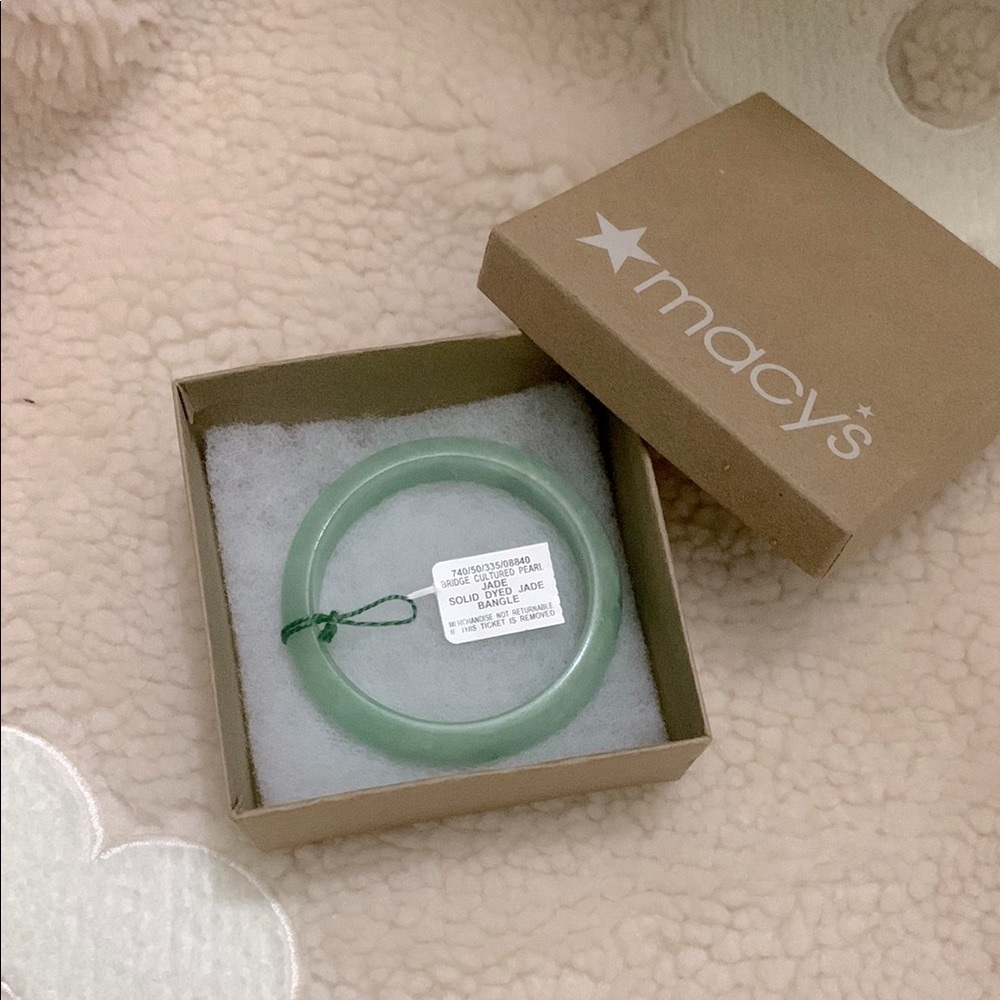 Macy's Green Jade Bracelet
